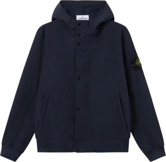 Stone Island Giacca Light Soft Shell-R - - Jackets - Uomo - Blu - L