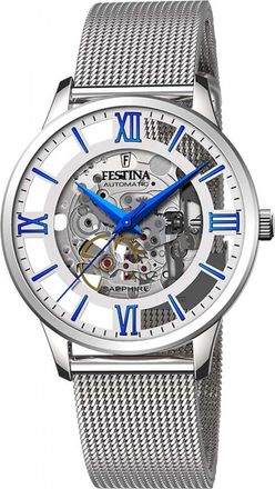 Festina F20534-1 Mens Automatic Watch - Silver - One Size