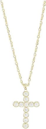 Kendra Scott Cross Crystal Pendant Womens Necklace Womens Necklace Gold White Crystal