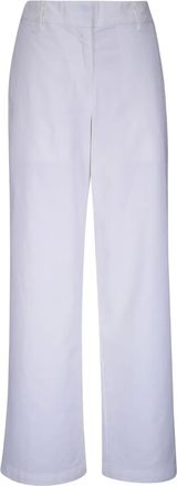 Nili Lotan Pantaloni in cotone a gamba ampia - Bianco