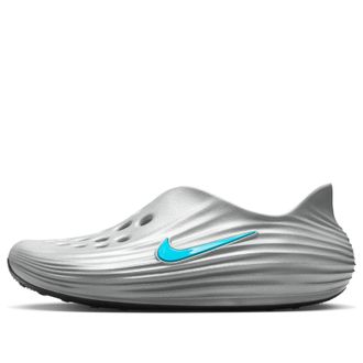 Nike ReactX Rejuven8 Sandals Metallic Silver Black HV5060-006