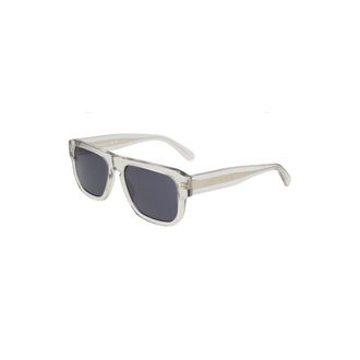 Calvin Klein CA-47093 Transparent Acetate Sunglasses - Clear