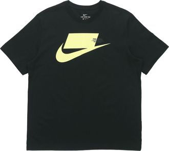 Nike Sportswear Chest Large Printing Short Sleeve Black Yellow Blackyellow CK2227-013