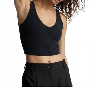 Beyond Yoga Spacedye Good Day Cropped Tank Top In Darkest Night