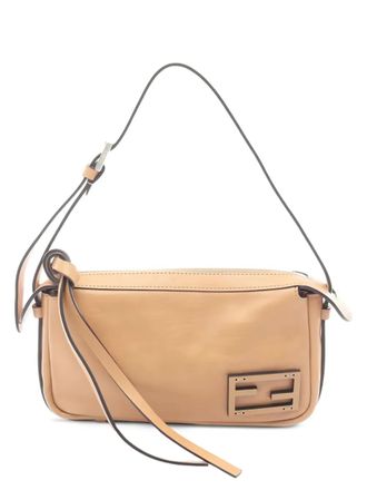 Fendi 10s Simply leather shoulder bag - women - Calf Leather - One Size - Neutrals