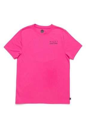 Maui and Sons Neon Cookie Logo Graphic T-Shirt in Neon Pink at Nordstrom, Size Xx-Large