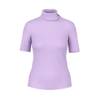 Marc Cain Tops, Dames, Paars, M, Katoen, Shirt met opstaande kraag en korte mouwen