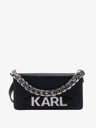 Karl Lagerfeld Phone case with frontal metal logo - KARL LAGERFELD - gender_Woman