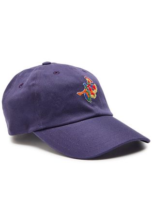 Drake's Drakes Embroidered Cotton-twill cap - Navy - One Size