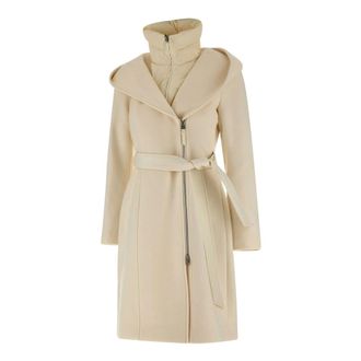 Mackage Belted Coats, female, White, L, Shia-Slb Coat
