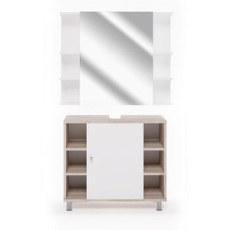 Vicco Set mobili bagno Fynn, Sonoma, 2 parti