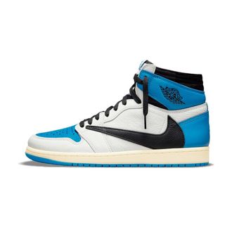 Nike Jordan Fitness, unisex, Veelkleurig, 36 EU, Leer, 1 Retro High OG SP Fragment x Travis Scott