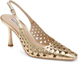 Badgley Mischka Onna Slingback Pump in Gold Metallic at Nordstrom, Size 9.5
