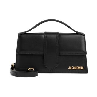 Jacquemus De Grote Bambino Tas - Dames - Handtassen - Zwart - ONE Size - Leer - Tassen