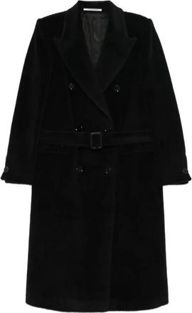 Tagliatore Jole Coat - Dames - Jas met riem - Zwart - M - Leer - Jassen
