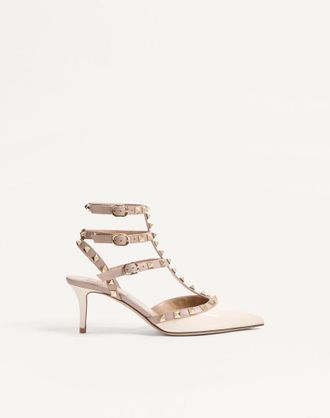 Valentino Garavani D&eacute;collet&eacute; Rockstud Con Cinturini 65Mm Donna AVORIO/POUDRE 34.5