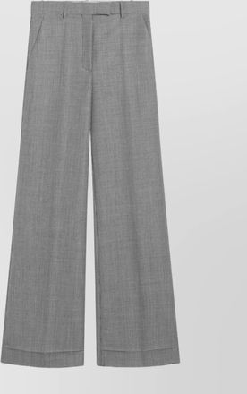 Valentino wool blend trousers wide-leg design