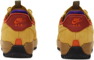 Nike Womens Air Force 1 Wild Sneaker Brown Leather Mesh