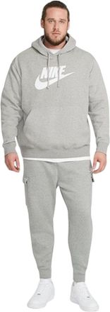 Nike Heren sportkleding: Club Cargo-joggingbroek (Donkergrijs/Wit)