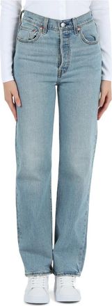 Levi's Jeans met vijf zakken Ribcage Straight Ankle - Dames - Regular Fit Jeans - Blauw - W30 - Jeans