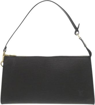 Louis Vuitton Pre-owned Pochette Accessoires - Dames - Vintage Schoudertas - Zwart - ONE Size - Leer - Vintage
