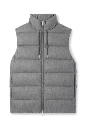Slowear Incotex Montedoro Slim-Fit Quilted Wool and Cashmere-Blend Down Gilet