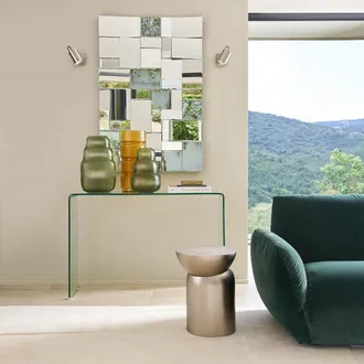 AM.PM Console in gehard glas Cristalline