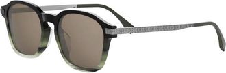 Fendi Brown Square Mens Sunglasses FE40166F 98E 53