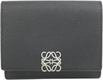 Loewe Pre-owned Wallets, male, Black, Size: ONE SIZE Pre-owned Wallet (tri-fold)