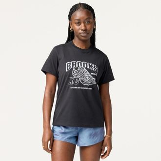 Brooks Womens Graphic T-Shirt Black XXL