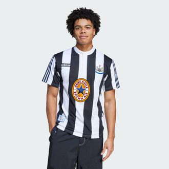 adidas adidas Performance Mens Newcastle United FC 95/96 Home Jersey - White & Black Recycled Material - Size X-Small