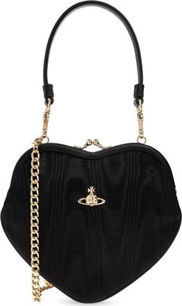 Vivienne Westwood Belle Heart Frame - Dames - Handtassen - Zwart - ONE Size - Leer - Tassen