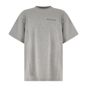 Balenciaga Camiseta Oversized con Degradado en la Espalda - Tops - Hombre - Gris - XL