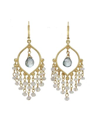Rachel Reinhardt Jewelry 14K Over Silver Chalcedony Earrings