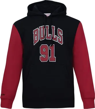 Mitchell & Ness Chicago x NBA Chicago Bulls Hoodie Dennis Rodman 1996 FNNP3417-CBU96DRDBKRD
