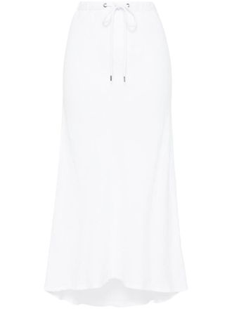 James Perse Linnen midi-rok - Wit