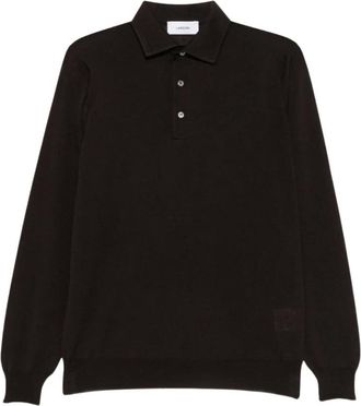 Lardini Tops, Heren, Bruin, XL, Wol, Polo Kenedy