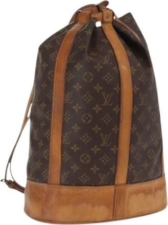 Louis Vuitton Pre-owned Backpacks, female, Brown, Size: ONE SIZE Pre-owned Canvas Backpack