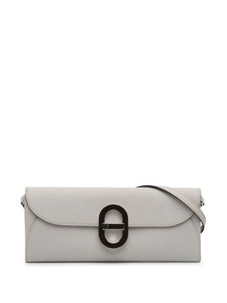 Herm&egrave;s 2024 Epsom Maillon To Go Wallet crossbody bag - Grey