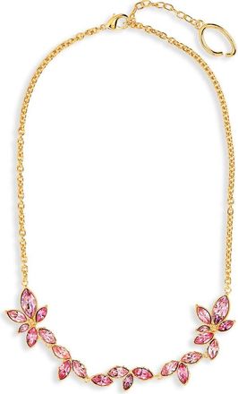 Oscar De La Renta Navette Scramble Necklace in Rose at Nordstrom
