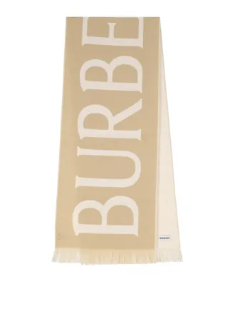 Burberry Reversible b shield scarf