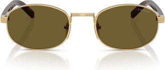 Prada Sunglasses, unisex, Yellow, Size: 52 MM Narrow Oval Sunglasses