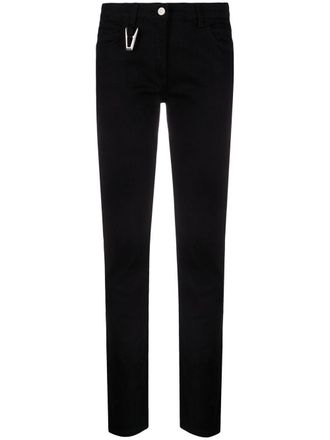 Alyx ring-detail slim-fit jeans - women - Cotton/Polyurethane - 29 - Black