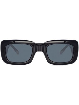 Linda Farrow Marfa rectangle-frame sunglasses - women - Acetate - One Size - Black