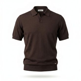 H&egrave;SKIMO Polo Derby - male - H&egrave;SKIMO - Polo Shirts - Brown - XL - Tops