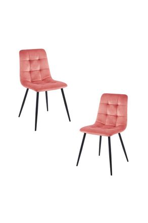Regalos Miguel Regalos Miguel - Packs Sillas Comedor - Pack 2 Sillas Stuhl Terciopelo - Rosa