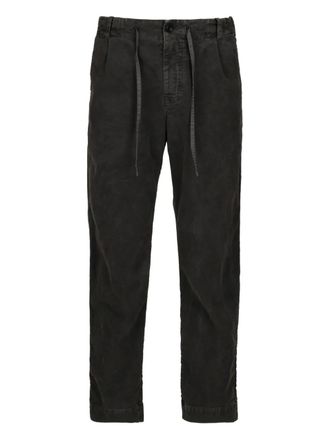 Hannes Roether drawstring pleated trousers - Grijs