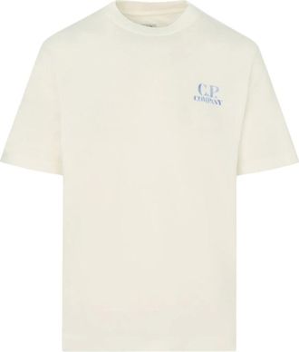 C.P. Company C.P. Company, T-Shirts, male, White, S, 30/1 Branded T Shirt