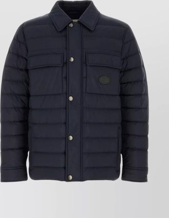 Burberry insulated nylon jacket with collar and pockets