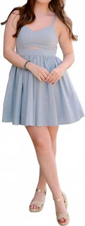 Sadie & Sage Ellie Mini Dress In Dusty Sky